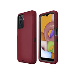 Heavy Duty Case for Galaxy A13 (MAROON & BLACK) (Only Ground Shipping)