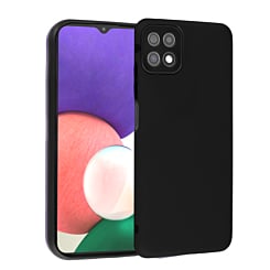 Full Cover New Design Silicone Case - BLACK for Galaxy A22 5G (Only Ground Shipping)