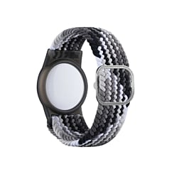 Airtag Wristband Nylon Watch Band - COLORFUL BLACK (Only Ground Shipping)