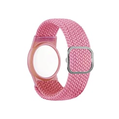 Airtag Wristband Nylon Watch Band - PINK (Only Ground Shipping)