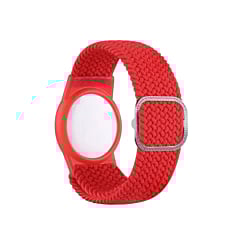 Airtag Wristband Nylon Watch Band - RED (Only Ground Shipping)