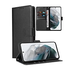 Google Pixel 9 / 9 Pro Leather Wallet Case with Card Slot - BLACK (Only Ground Shipping)