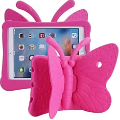 Butterfly Shockproof Kids Case - HOT PINK for iPad Mini 1 / 2 / 3 / 4 / 5 (Only Ground Shipping)