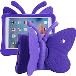 Butterfly Shockproof Kids Case - PURPLE for iPad Mini 1 / 2 / 3 / 4 / 5 (Only Ground Shipping)