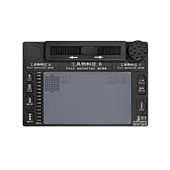 Multifunction Aluminum Alloy Sliding Mat for Trinocular Stereo Microscope (46.8 x 31.8cm) (BLACK) (Only Ground Shipping)