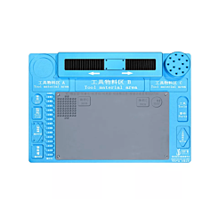 Multifunction Aluminum Alloy Sliding Mat for Trinocular Stereo Microscope (46.8 x 31.8cm) (BLUE) (Only Ground Shipping)