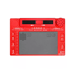 Multifunction Aluminum Alloy Sliding Mat for Trinocular Stereo Microscope (46.8 x 31.8cm) (RED) (Only Ground Shipping)