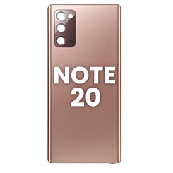Grab the wholesale deals on the Back Glass with Camera Lens and Adhesive for Galaxy Note 20 in Mystic Bronze.