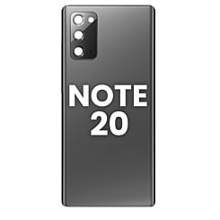 Stock up on the Back Glass with Camera Lens and Adhesive for Galaxy Note 20 in Mystic Gray.