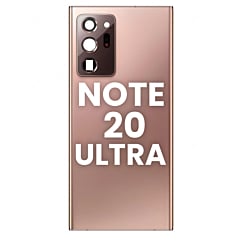 Buy the back glass with camera lens and adhesive for Galaxy Note 20 Ultra in Mystic Bronze.
