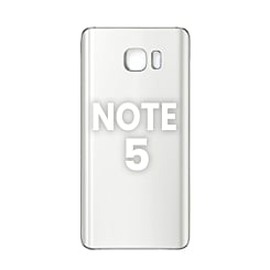Purchase the Back Glass with Camera Lens and Adhesive for Galaxy Note 5 in White Pearl.