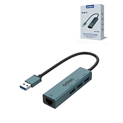 Onten 4in1 Ethernet Hub (3x USB 2.0 + Ethernet) (Only Ground Shipping)