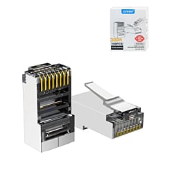 Onten RJ45 Connector Ethernet Cable (30?M Gold Plated) (Cat 6) (100 Pack) (Only Ground Shipping)