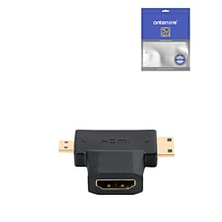 Onten 2in1 Adapter for (Mini HDMI + Micro HDMI) (Only Ground Shipping)