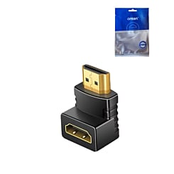 Onten Display Converter for HDMI Male to HDMI Female 90 Angle  (V1) (Only Ground Shipping)