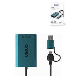 Onten 3in2 USB C + A Expander (USB C + microSD Card Reader + USB 3.2 ) (Only Ground Shipping)