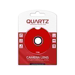 QUARTZ HD Tempered Glass with Metal Ring for iPhone Air Back Camera (BLACK & GRAY)