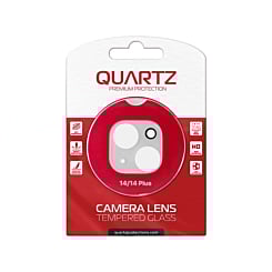 Shop the QUARTZ clear back camera tempered glass for the iPhone 14 or 14 Plus.