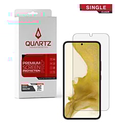 Buy the QUARTZ Clear Tempered Glass for Galaxy S22 — single pack.
