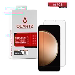 Purchase the QUARTZ Clear Tempered Glass for Galaxy S23 FE, pack of 10.
