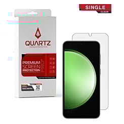 Order the QUARTZ Clear Tempered Glass for Galaxy S24 Plus and S25 Plus, single pack.