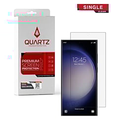Buy the QUARTZ Clear Tempered Glass for Galaxy S24 Ultra, single pack.
