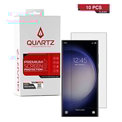 Shop the QUARTZ Clear Tempered Glass for Galaxy S24 Ultra, pack of 10.
