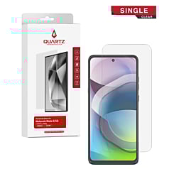 QUARTZ Clear Tempered Glass for Motorola Moto G 5G (XT2417-1 / 2024) (Single Pack)
