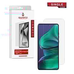 QUARTZ Clear Tempered Glass for Motorola Moto G Stylus 5G (XT2419 / 2024) (Single Pack)