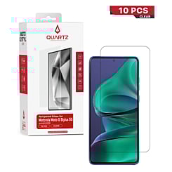 QUARTZ Clear Tempered Glass for Motorola Moto G Stylus 5G (XT2517 / 2025) (Pack of 10)