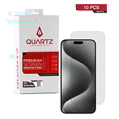 Grab wholesale deals on the Quartz Matte Tempered Glass for iPhone 16 Pro Max in a pack of 10.