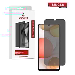 QUARTZ Privacy Tempered Glass for Galaxy A12 (A125 /2020) / A13 5G (A136 / 2021) / A32 5G (A326 / 2021) / A42 5G (A426 / 2020) / A71 5G (A716 / 2020) / A03S (A037 / 2021) / A23 5G (A236 / 2022) (Single Pack)