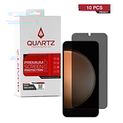 Stock up on the QUARTZ Privacy Tempered Glass for Galaxy S23 FE, pack of 10.
