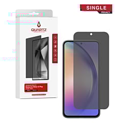 QUARTZ Privacy Tempered Glass for Motorola Moto G Play (XT2271-5 / 2023) (Single Pack)