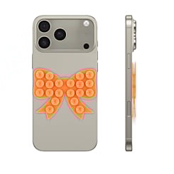 Fashion Bow Beads Silicone Suction Cup Phone Holder - ORANGE (Only Ground Shipping)