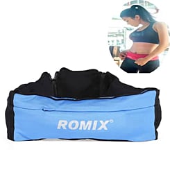 Romix RH26 (5.5") Elastic Spandex Sports Waist Bag Pouch (BLUE) (Only Ground Shipping)
