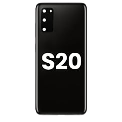 Purchase the back glass with camera lens and adhesive for the Galaxy S20 in Cosmic Black.