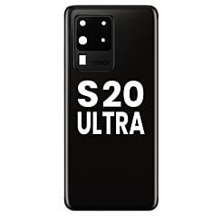 Order the Back Glass with Camera Lens and Adhesive for Galaxy S20 Ultra in Cosmic Black.