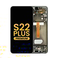 OLED Assembly with Frame for Galaxy S22 Plus (S906) (PHANTOM BLACK) (Premium)