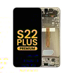 OLED Assembly with Frame for Galaxy S22 Plus (S906) (PHANTOM WHITE) (Premium)