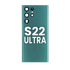 Stock up on the Back Glass with Camera Lens and Adhesive for the Galaxy S22 Ultra in Green.
