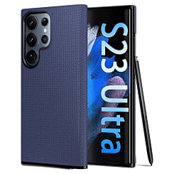 Galaxy S23 Ultra Shock Absorption Protective Dual Layer Case - NAVY BLUE (Only Ground Shipping)