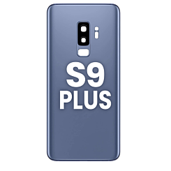 Back Glass with Camera Lens and Adhesive for Galaxy S9+ (CORAL BLUE)