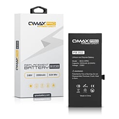 Purchase the QMAX Pro extended capacity replacement battery for iPhone SE 2022 with 2200 mAh.