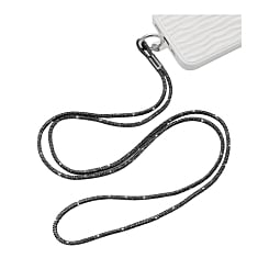 Crystal Neck Lanyard Keychain - BLACK (Only Ground Shipping)