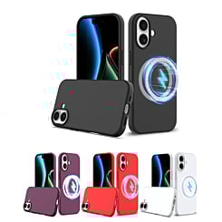 Soft Solid Silicone Case with Wireless Charging for iPhone 17 (Only Ground Shipping)