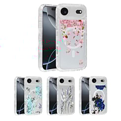 Flower Design Transparent Case with Wireless Charger for iPhone Air (Only Ground Shipping)