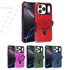 Hard PC Shockproof Case w /Ring Holder for iPhone 17 Pro (Only Ground Shipping)
