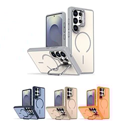 Shockproof TPU Wireless Charging Case with Camera Stand Camera Stand for Galaxy S26 Ultra (Only Ground Shipping)