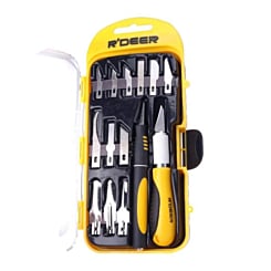 R'DEER High Qulity Stainless Steel 16 pcs Knife Set